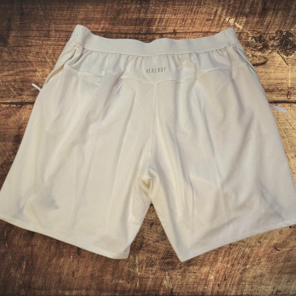 Adidas Mens Training HIIT HEAT.RDY 7" Shorts NWT - Size Large - Chalk White - Picture 6 of 12